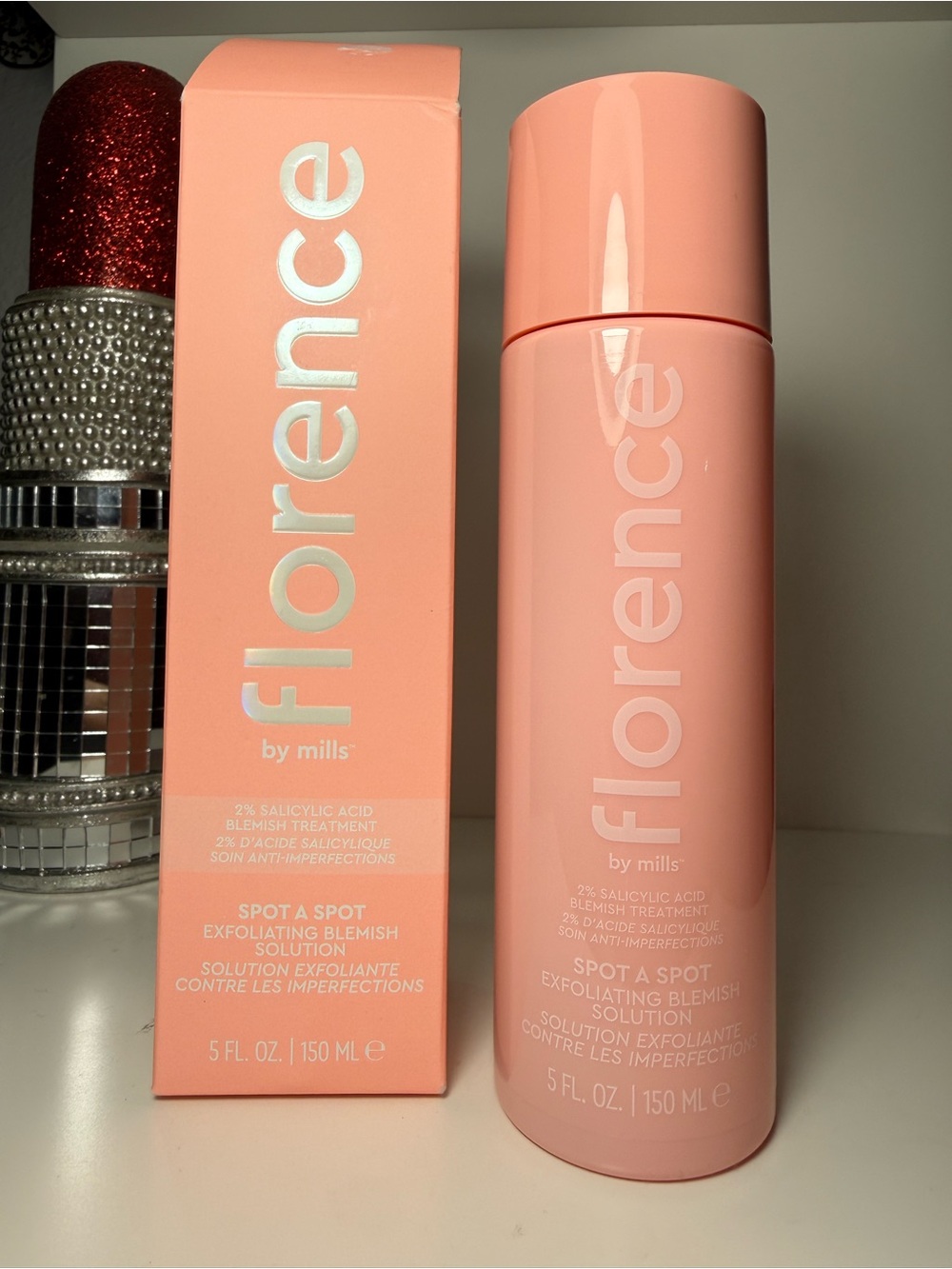 Florence by Mills Spot A Spot Exfoliating Blemish Solution - Pink